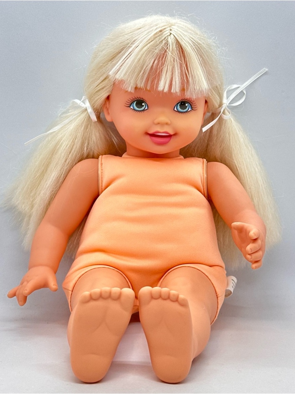 VTG 1994 2000 Cuddly Soft 16” Kelly Doll Barbie’s Sister Blue Eyes Blonde Hair